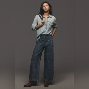Pilcro Full Oversize Curve High-Rise Barrel Jeans - Anthropologie